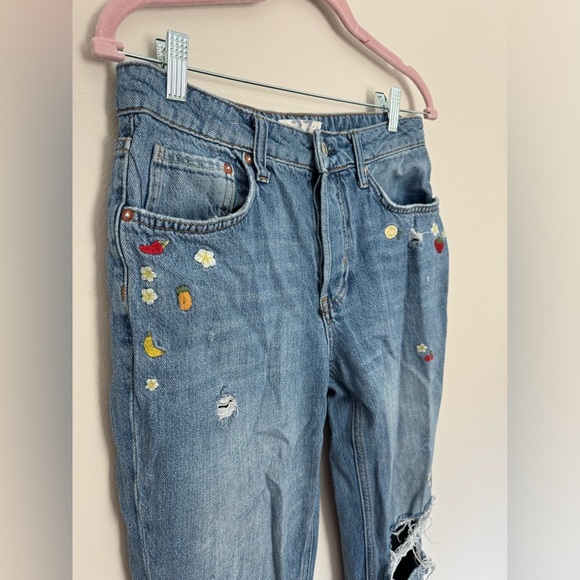 We the free free people embroidered fruit jeans - Picture 4 of 7